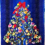 quilt in shape of christmas tree