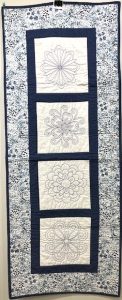 Blue and white quilt