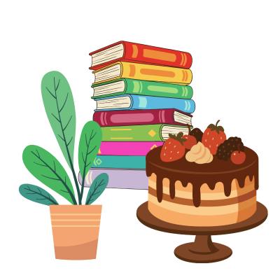 Plant book and bake sale