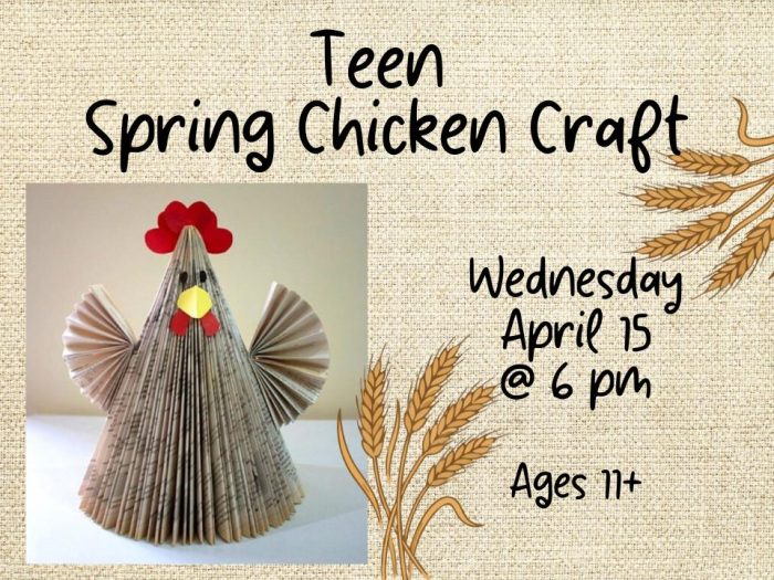 Teen Spring Chicken Craft