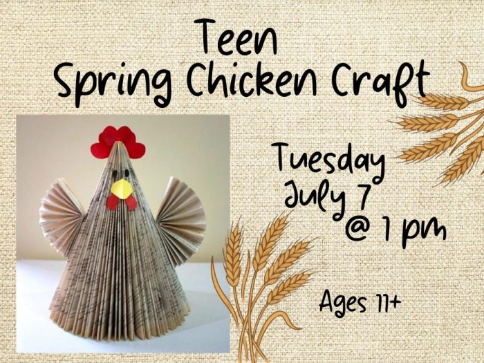 Teen Spring Chicken Craft